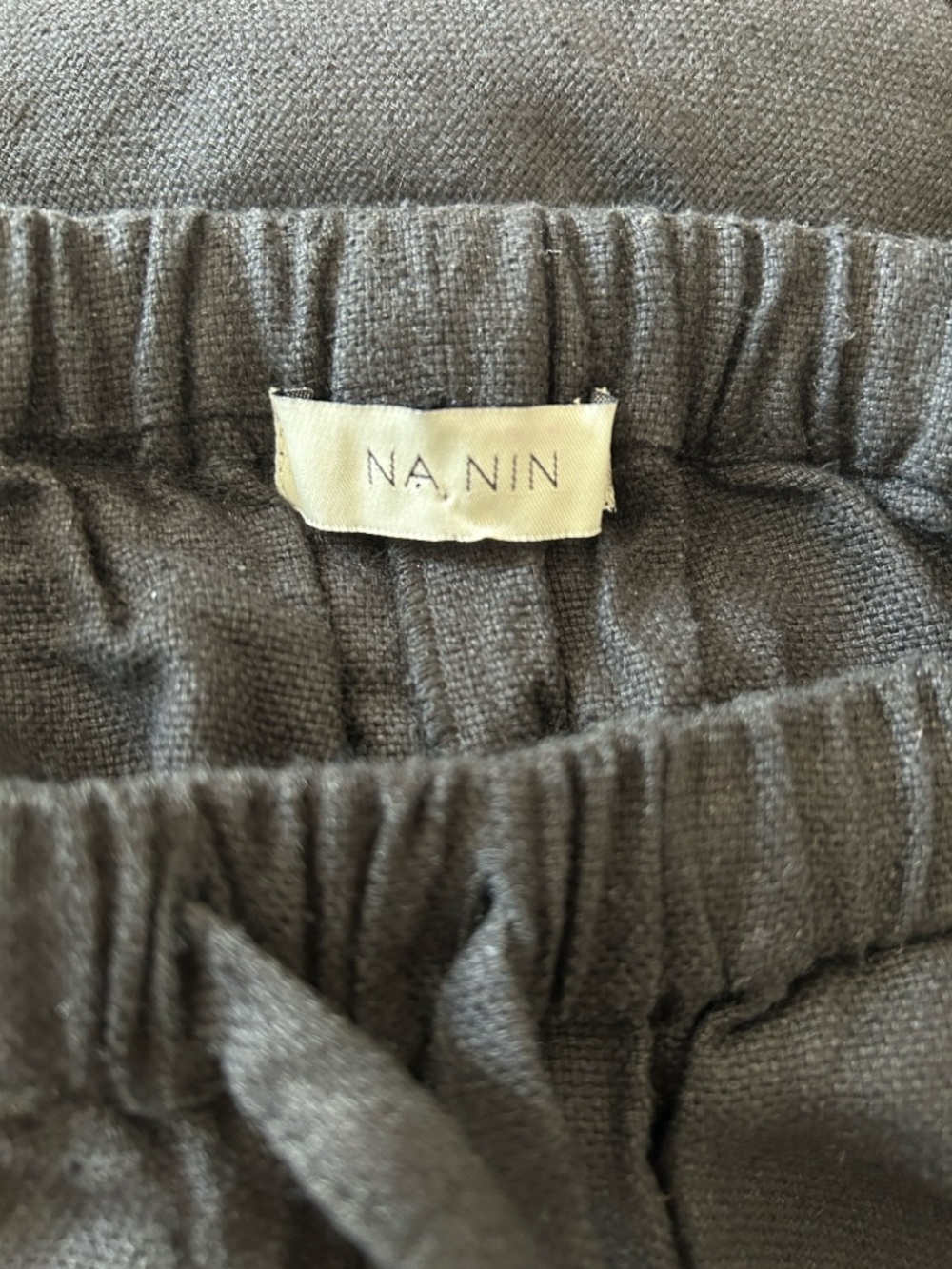 Woven Silk Pants Black Small - Picture 8 of 9